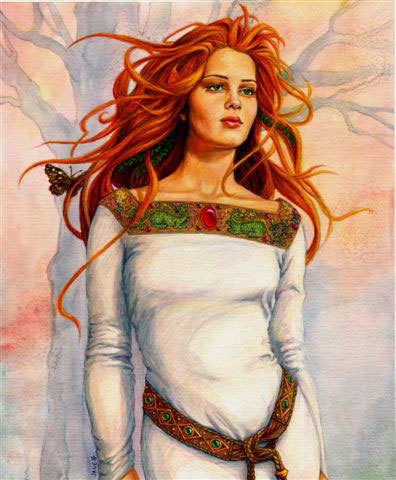 LA DIOSA DANA, DIOSA DEL SOL Y DEL EXITO(Ilustracion Jane Starr Wells)
