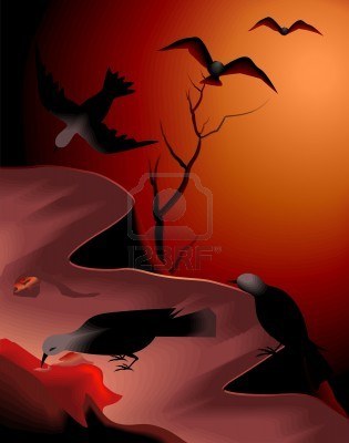 A traves del vuelo de los cuervos podian predecir elfuturo