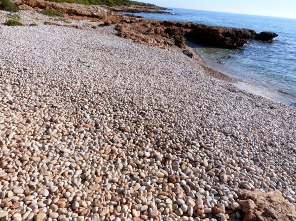 Playa de cantos rodados (Serra d'Irta)